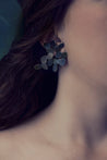 #1005 Magnolia; large earrings