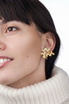 #1012 Magnolia medium earrings