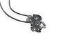 #1123 Glimmer lyng pendant with 2 diamonds